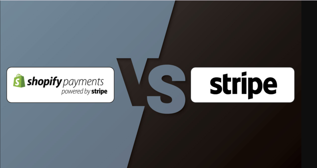 side-by-side comparison om shopify and stripe image