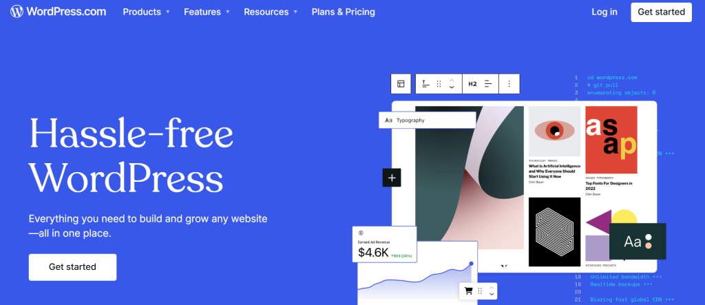 wordpress homepage