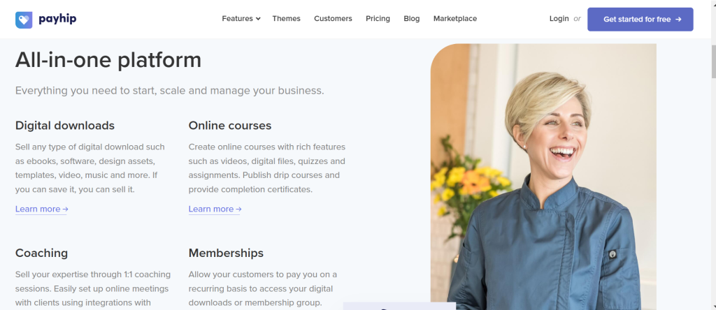 Payhip homepage