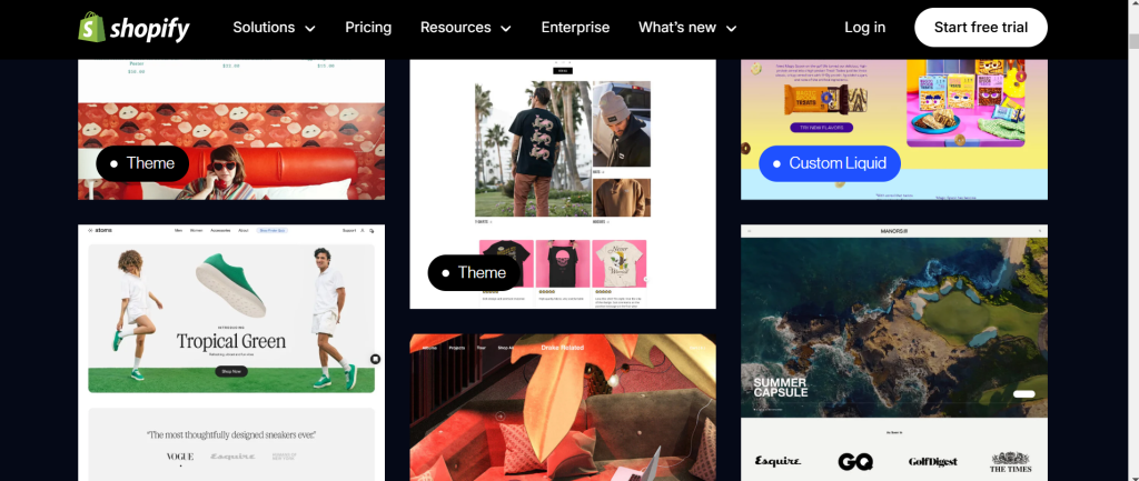 prebuilt shopify store