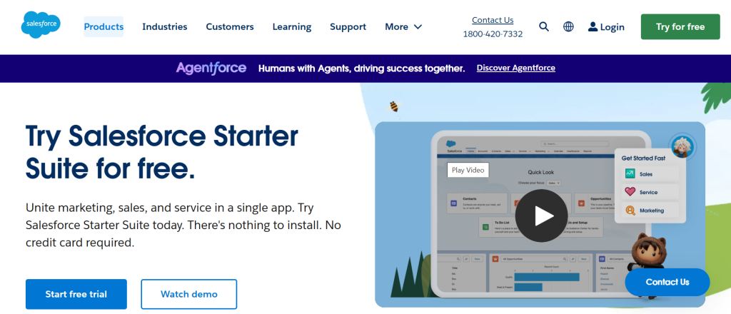 salesforce homepage