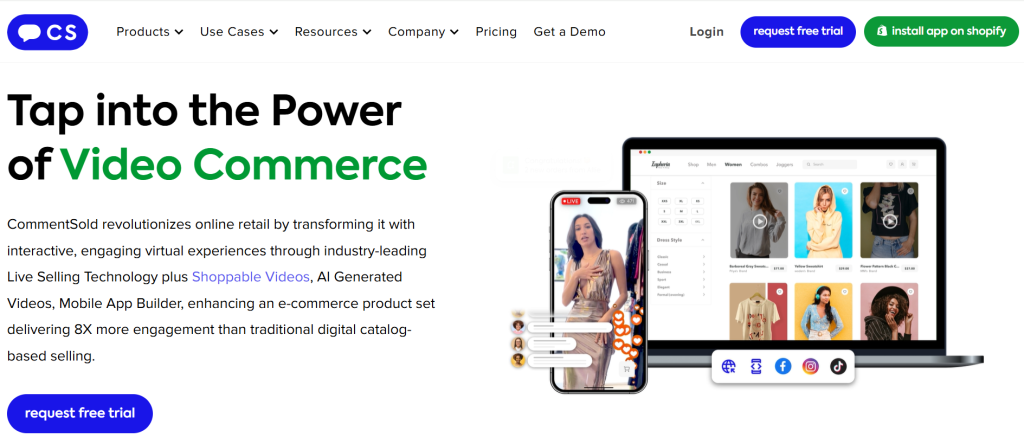 commentsold homepage