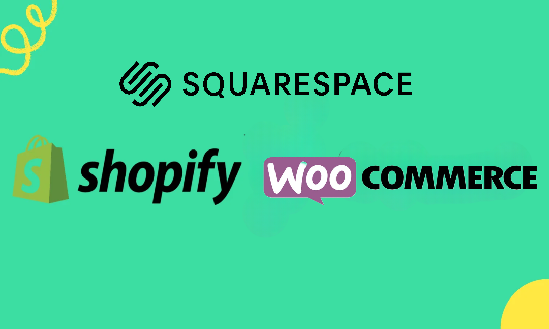 shopify vs squarespace vs woocommerce