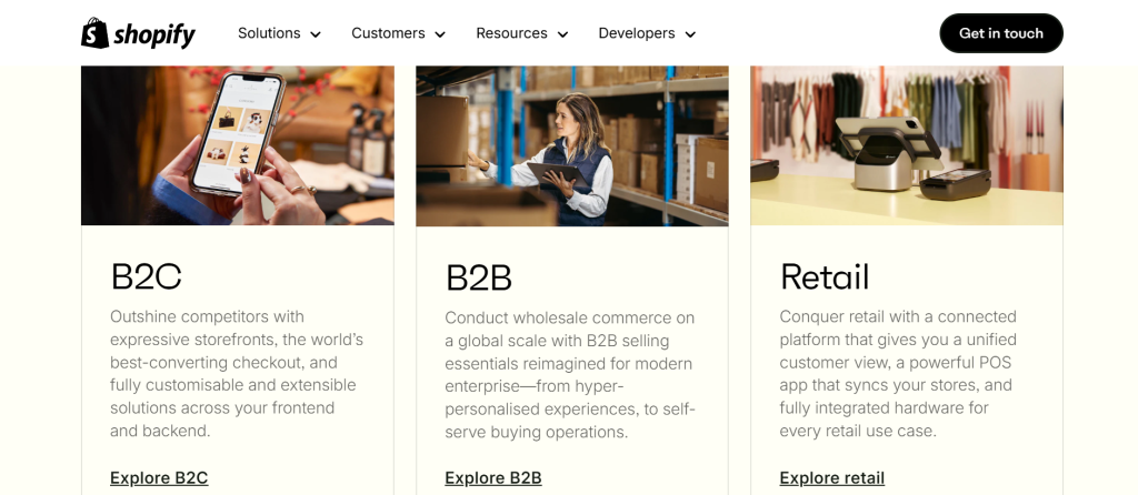features of shopify