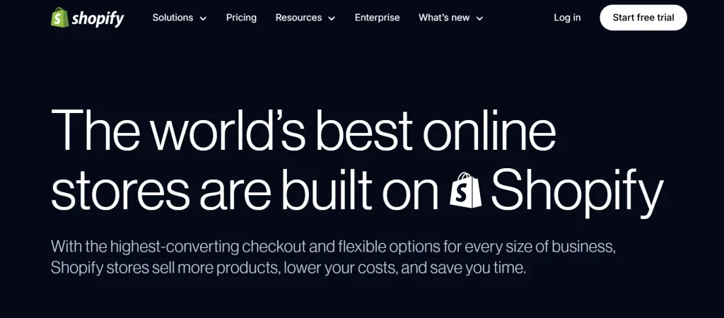 shopify store